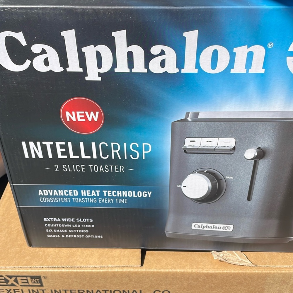 Caphalon intellicrisp toaster extra wide slot